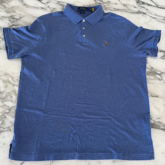 Polo Ralph Lauren Other - Polo Ralph Lauren Cotton Men's Blue Polo‎ Short sleeve shirt,  Large